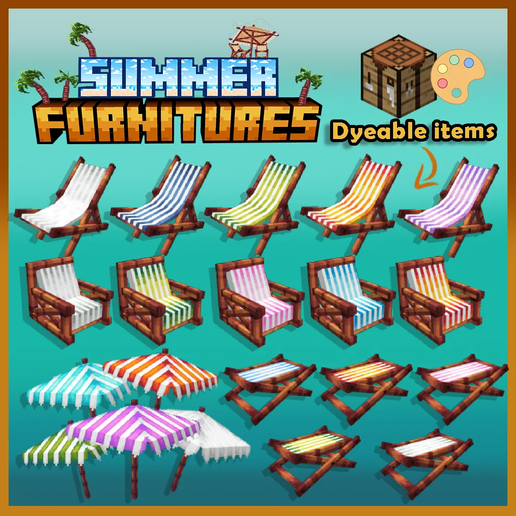 Resource 'Summer Furnitures - Itemsadder & Oraxen'