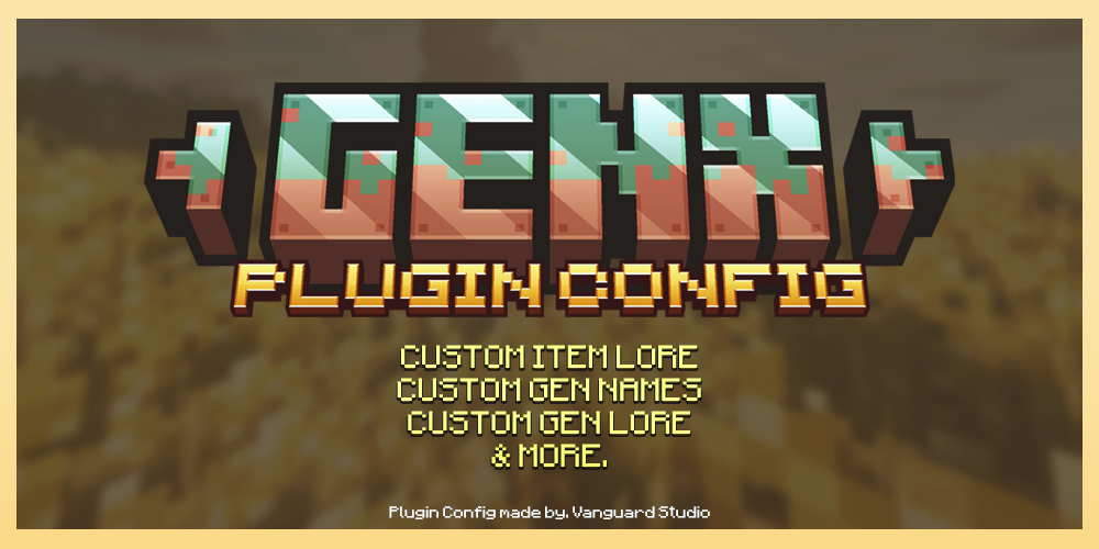 Resource 'GenX Plugin Config | PREMIUM v2.0'