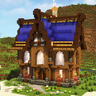 Azure Hollow 🏡 Fantasy House by EcoSMP (Java & Bedrock & Schematic)