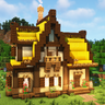 Goldenbrook Lodge 🏡 Fantasy House by EcoSMP (Java & Bedrock & Schematic)